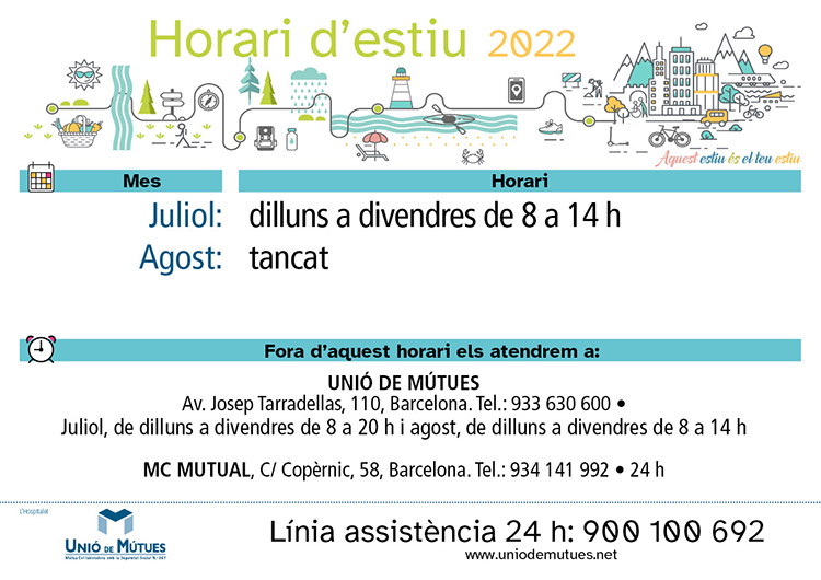 Horario especial