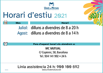 Horario especial