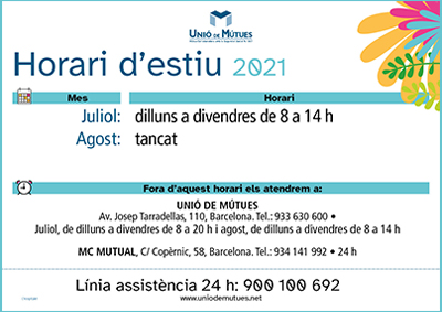 Horario especial
