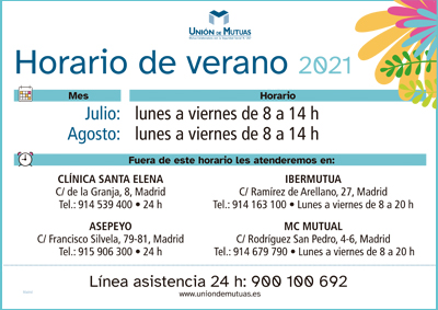 Horario especial