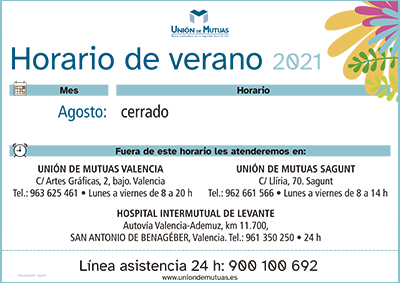 Horario especial
