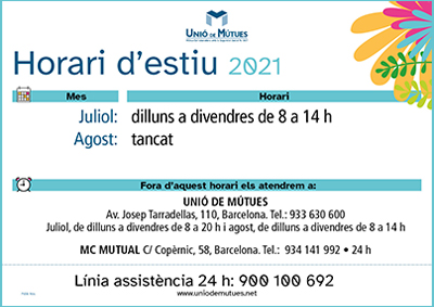 Horario especial
