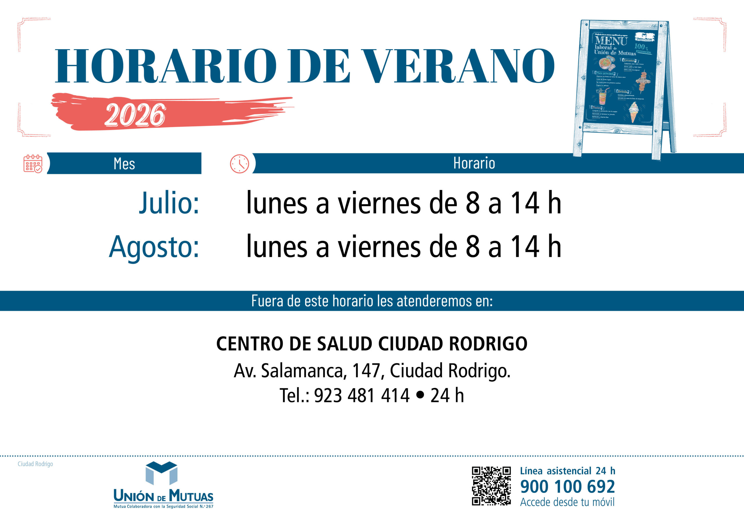 Horario especial