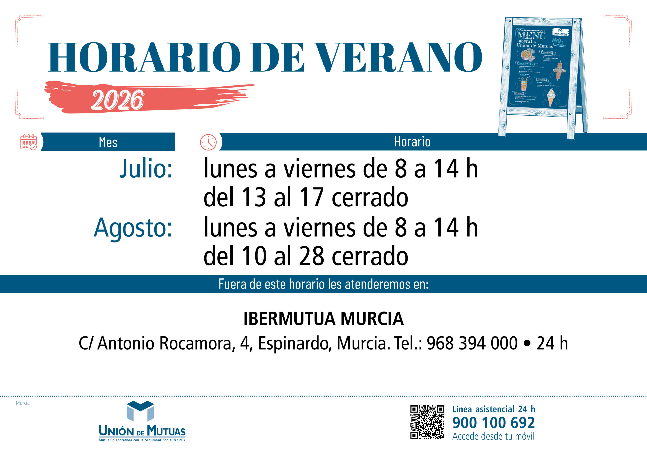 Horario especial