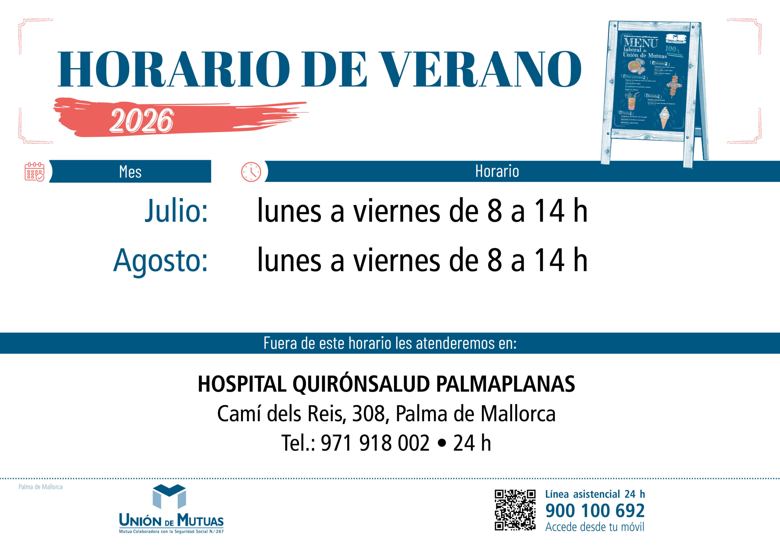 Horario especial