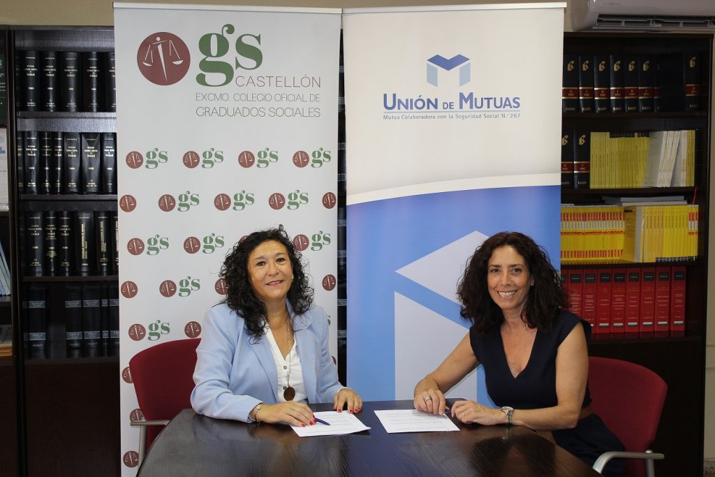 Unión de Mutuas y el Colegio de Graduados Sociales de Castellón colaborarán en la organización de jornadas sobre las novedades jurídico-laborales en lo referente a las coberturas, prestaciones y servicios gestionados por la Mutua y los Graduados Sociales Sociales